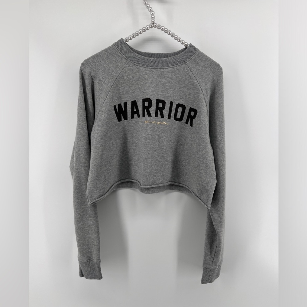 Spiritual Gangster Warrior Cropped Crewneck Sweatshirt Size Small